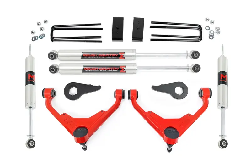 Rough Country 3 Inch Lift Kit M1 Fk/Ff Fits Chevrolet/Gmc 2/4Wd 2001-2010 1