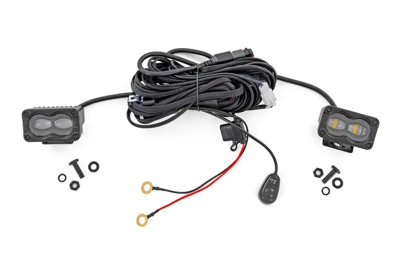 Rough Country 3X1.75" Black Series Led Slim Fog Lights 1