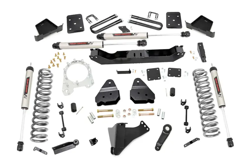 Rough Country 4.5 Inch Lift Kit V2 Shocks Fits Ford F-350 4Wd 2017-2022 1