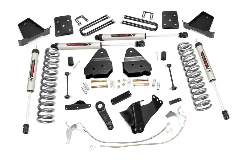 Rough Country 4.5 Inch Lift Kit W/O Overloads V2 Fits Ford F-350 4Wd 2008-2010 1