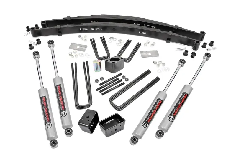 Rough Country 4 Inch Lift Kit Rear Blocks Fits Dodge Ram 3500 4Wd 1981-1993 1