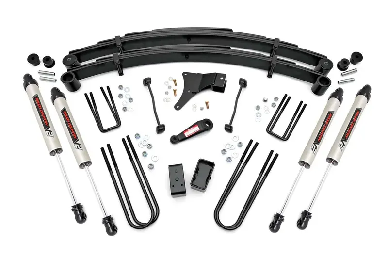 Rough Country 4 Inch Lift Kit Rear Blocks V2 Fits Ford F-350 4Wd 1999 1