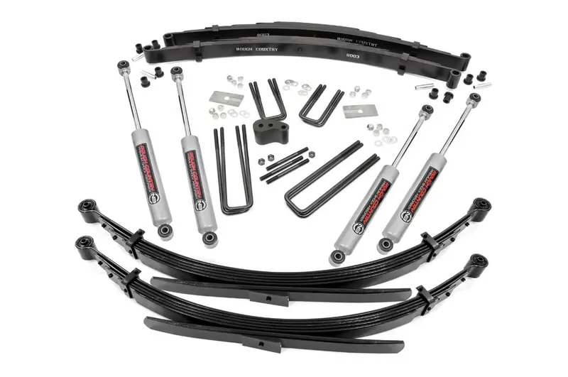 Rough Country 4 Inch Lift Kit Rear Springs Fits Dodge Ram 3500 4Wd 1981-1993 1