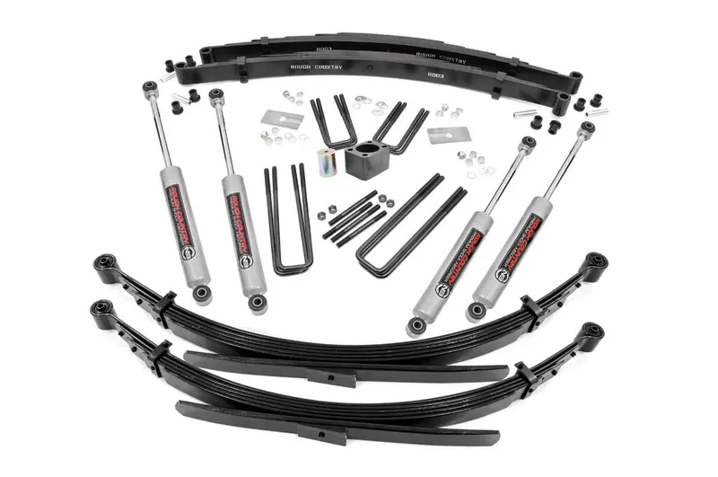 Rough Country 4 Inch Lift Kit Rear Springs Fits Dodge Ram 3500 4Wd 1981-1993 1