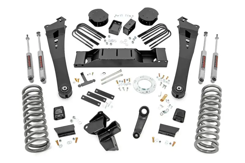 Rough Country 5 Inch Lift Kit Drw Oe Rear Air Fits Dodge Ram 3500 4Wd 2020-2023 1