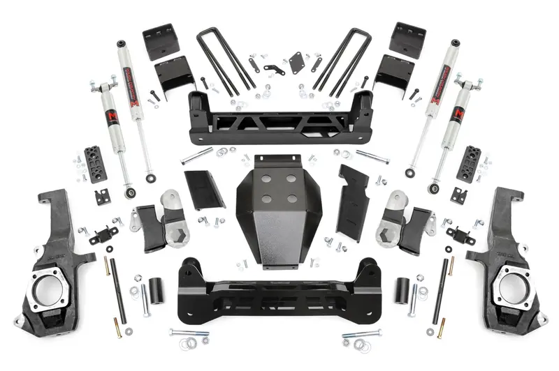 Rough Country 5 Inch Lift Kit Ntd M1 Fits Chevrolet/Gmc 3500 2/4Wd 2011-2019 1