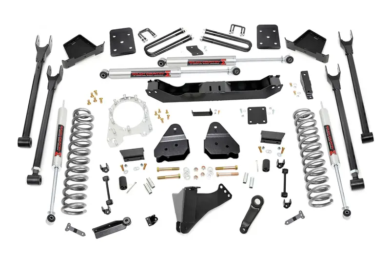 Rough Country 6 Inch Lift Kit 4-Link No Ovld M1 Fits Ford F-350 4Wd 2017-2022 1
