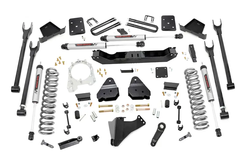 Rough Country 6 Inch Lift Kit 4-Link No Ovld V2 Fits Ford F-350 4Wd 2017-2022 1