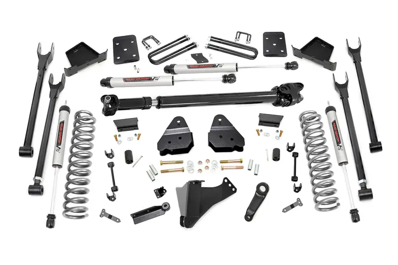 Rough Country 6 Inch Lift Kit 4-Link Ovld D/S V2 Fits Ford F-350 4Wd 2017-2022 1