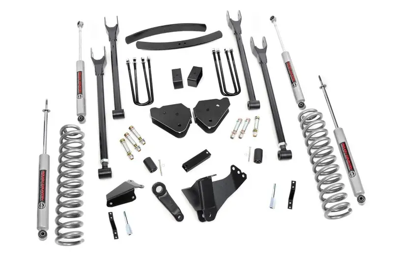 Rough Country 6 Inch Lift Kit Diesel 4 Link Ovlds Fits Ford F-350 4Wd 2005-2007 1