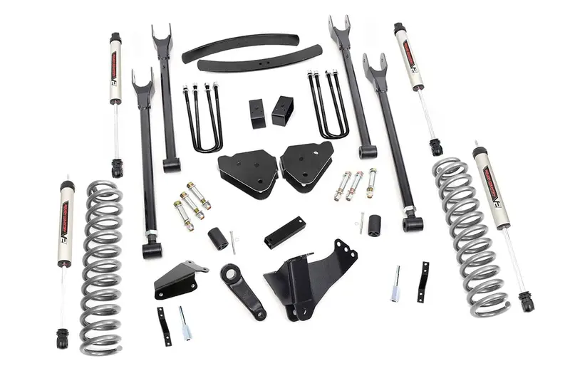 Rough Country 6 Inch Lift Kit Diesel 4 Link Ovlds V2 Fits Ford F-350 4Wd 2005-2007 1