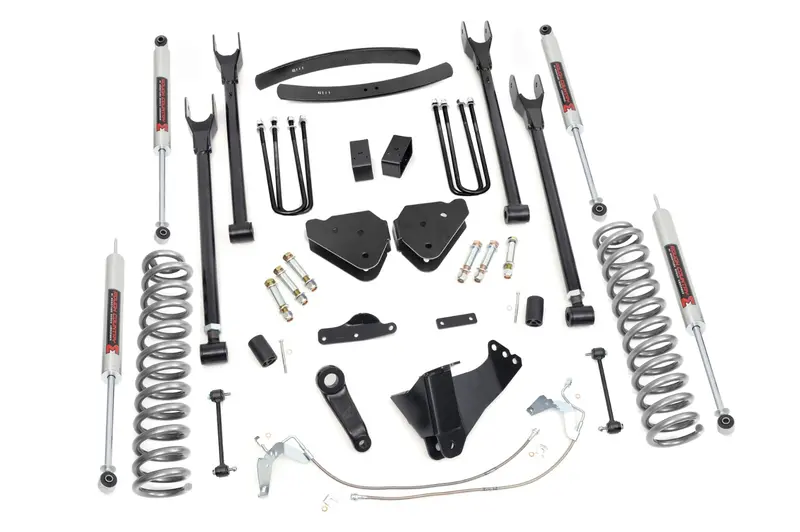 Rough Country 6 Inch Lift Kit Gas 4 Link M1 Fits Ford F-350 4Wd 2008-2010 1
