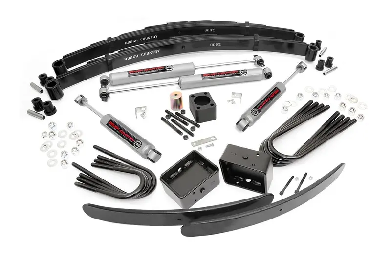 Rough Country 6 Inch Lift Kit Rear Blocks Fits Gmc 3500 4Wd 1980-1991 / Chevrolet 3500 4Wd 1988-1991 1