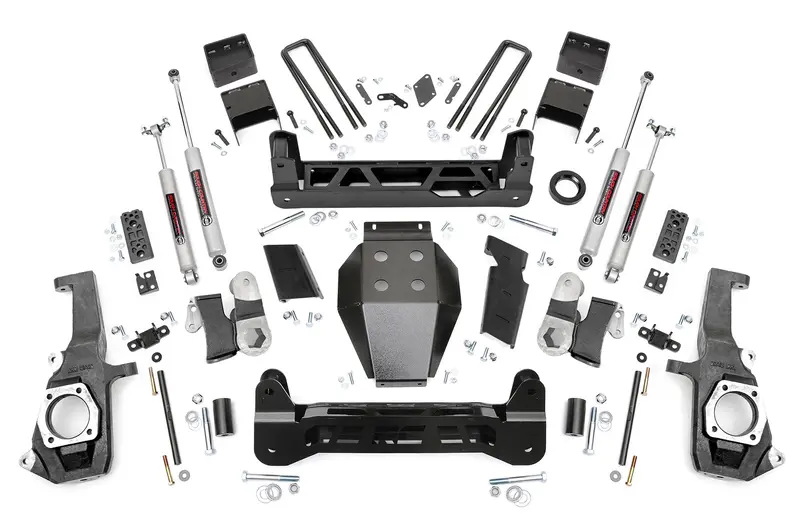 Rough Country 7.5 Inch Lift Kit Ntd Fits Chevrolet/Gmc 3500 2/4Wd 2011-2019 1