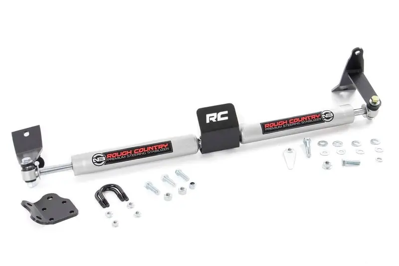 Rough Country N3 Steering Stabilizer Dual 2-8 Inch Lift Fits Dodge Ram 4Wd 2003-2012 1