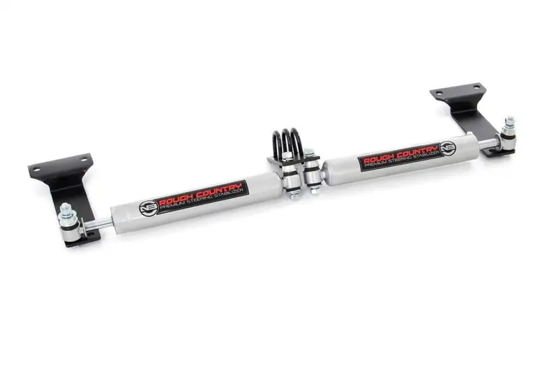 Rough Country N3 Steering Stabilizer Dual 2-8 Inch Lift Fits Ford F-350 4Wd 1999-2004 1
