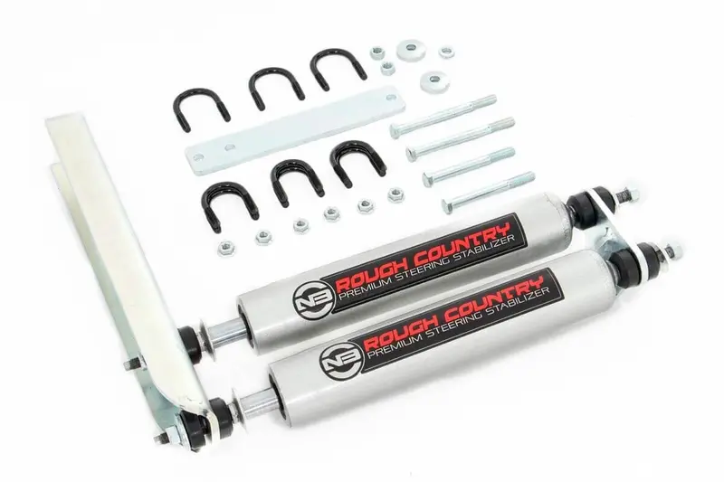 Rough Country N3 Steering Stabilizer Dual Fits Ford F-350 2Wd 1980-1996 / Ford F-350 4Wd 1980-1985 1