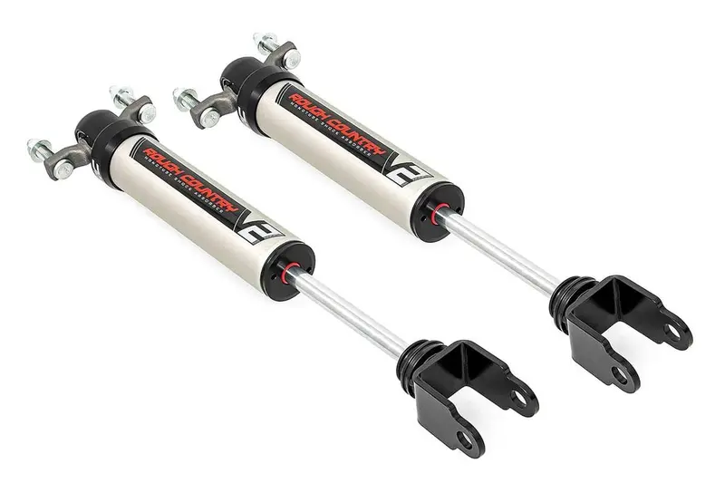 Rough Country V2 Front Shocks 0-2" Fits Chevrolet/Gmc 3500 2/4Wd 2011-2024 1