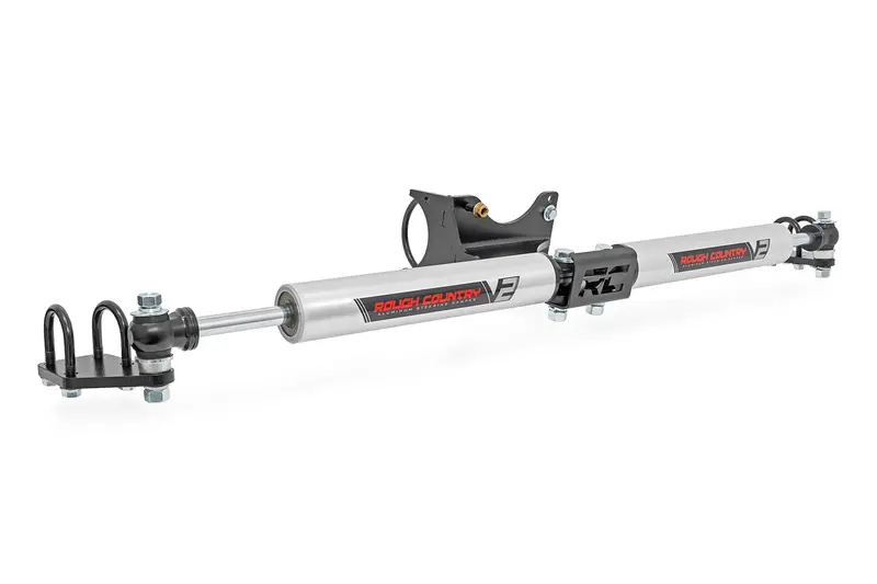 Rough Country V2 Steering Stabilizer Dual 2-8 Inch Lift Fits Ford F-350 4Wd 2005-2024 1