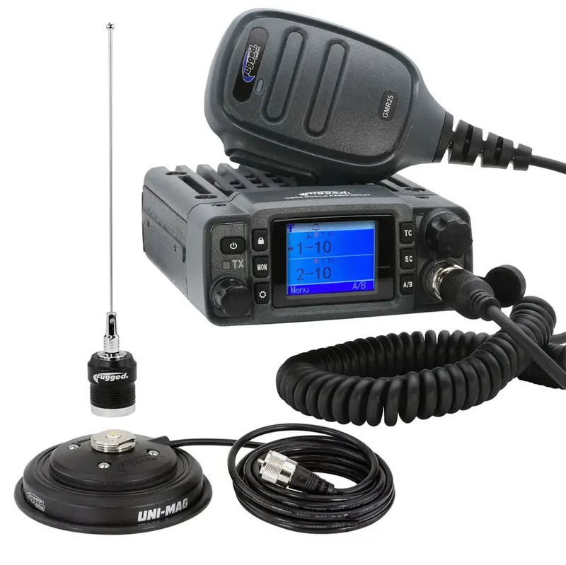 Rugged Gmr25 Waterproof Gmrs Band Mobile Radio W/ Antenna 1