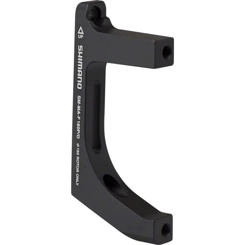 Shimano Sm-Ma-F160p/D, Disc Brake Adapter For Post Mount Caliper, Front, Flat Mount Fork, 160Mm Rotor 1