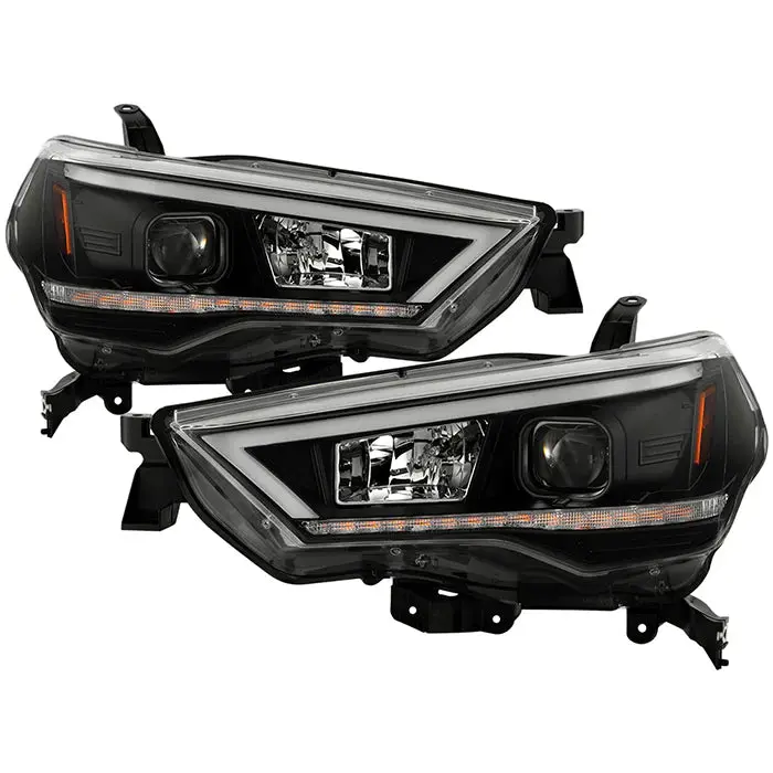 Spyder Black Projector Headlights W/Sequential Led For 4Runner (2014-2020) 1