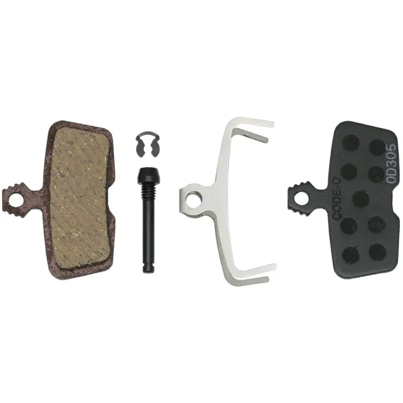 Sram Code 2011+ Organic Steel Quiet Disc Brake Pads W/O Spring - Bulk Single Pair 1