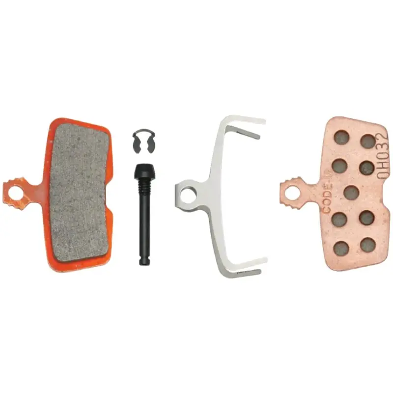 Sram Code 2011+ Sintered Steel Powerful Disc Brake Pads W/O Spring - Bulk Single Pair 1
