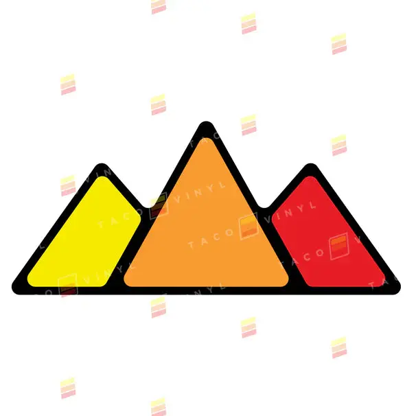 Taco Vinyl Mountain 4Runner Grille Badge 6