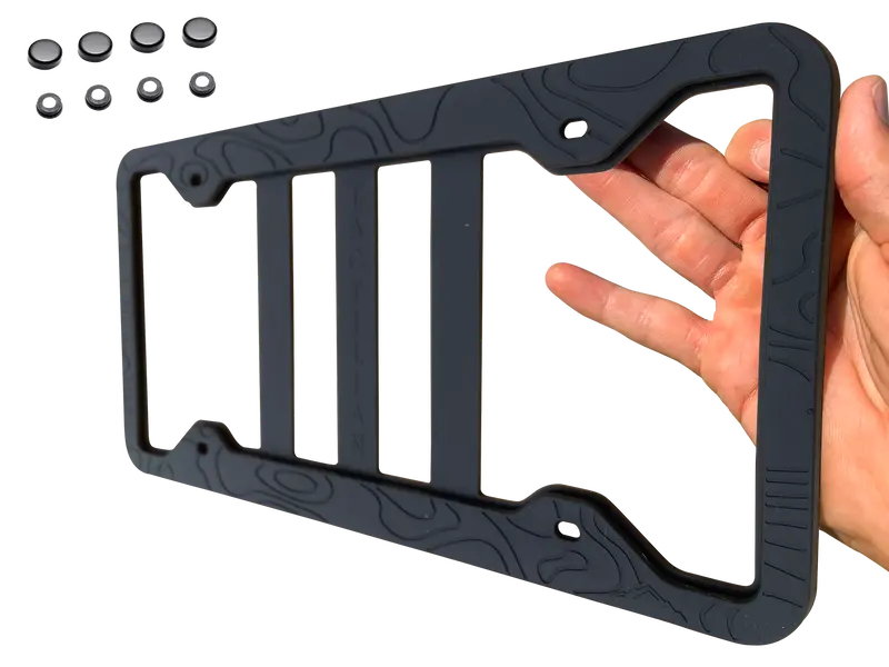 Tactilian Silicone Topography License Plate Frame 1