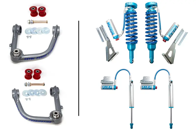Total Chaos Fabrication Uca W/ Adjustable King Coilover 2.5 Inch Shocks Front & Rear For 4Runner (2010-2024) 1