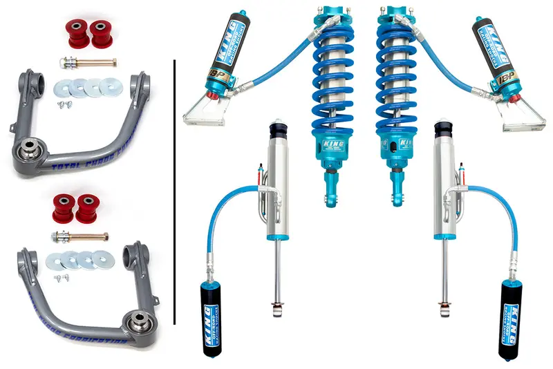 Total Chaos Uca W/Adjustable 3.0″ Coilover Front And Rear Shocks For 4Runner (2003-2009) 1