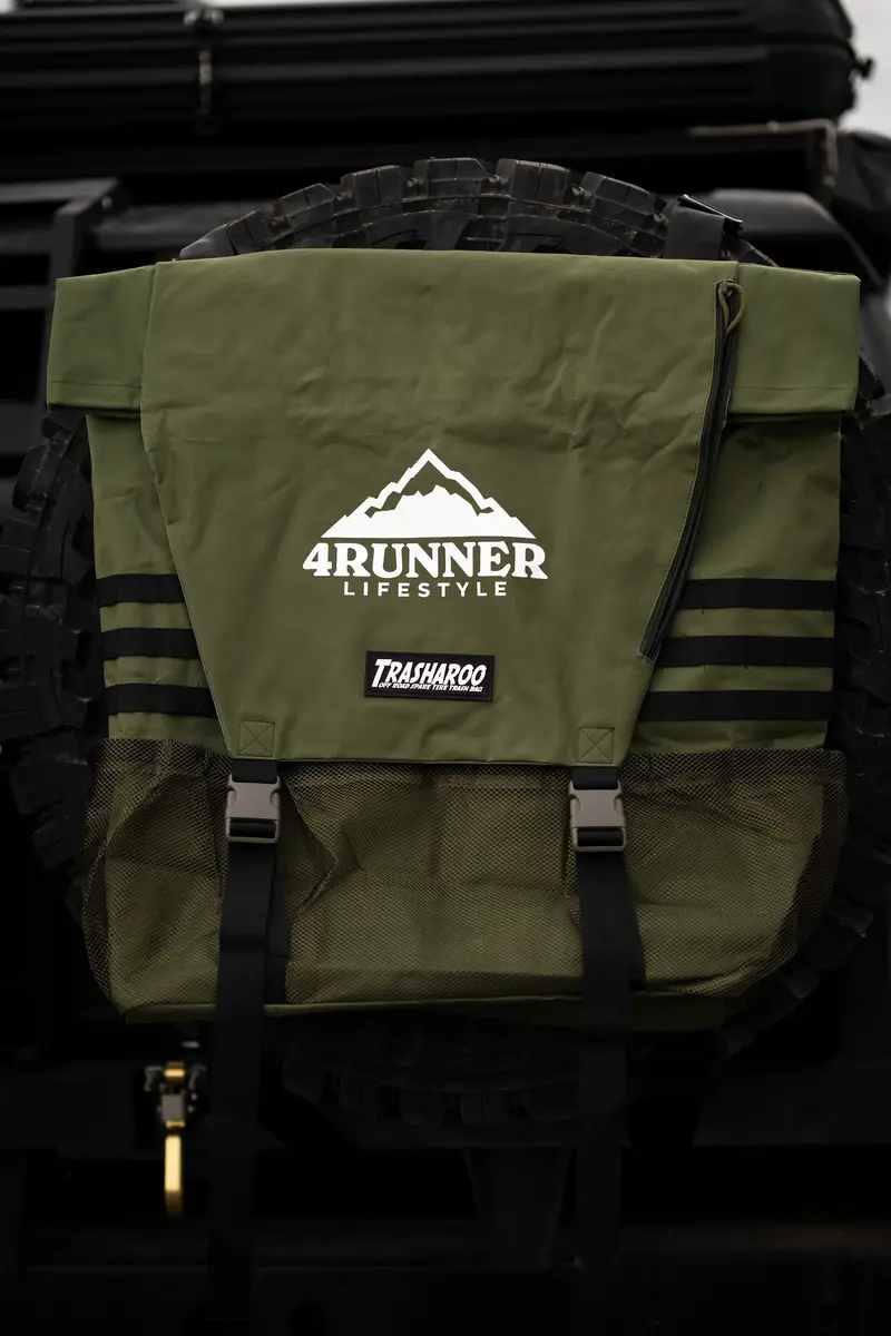 Trasharoo Spare Tire Trash Bag Green 1