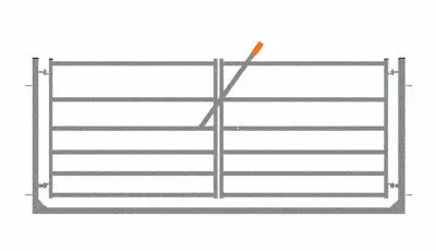 Two Part Gates In Frame For Sheep 1