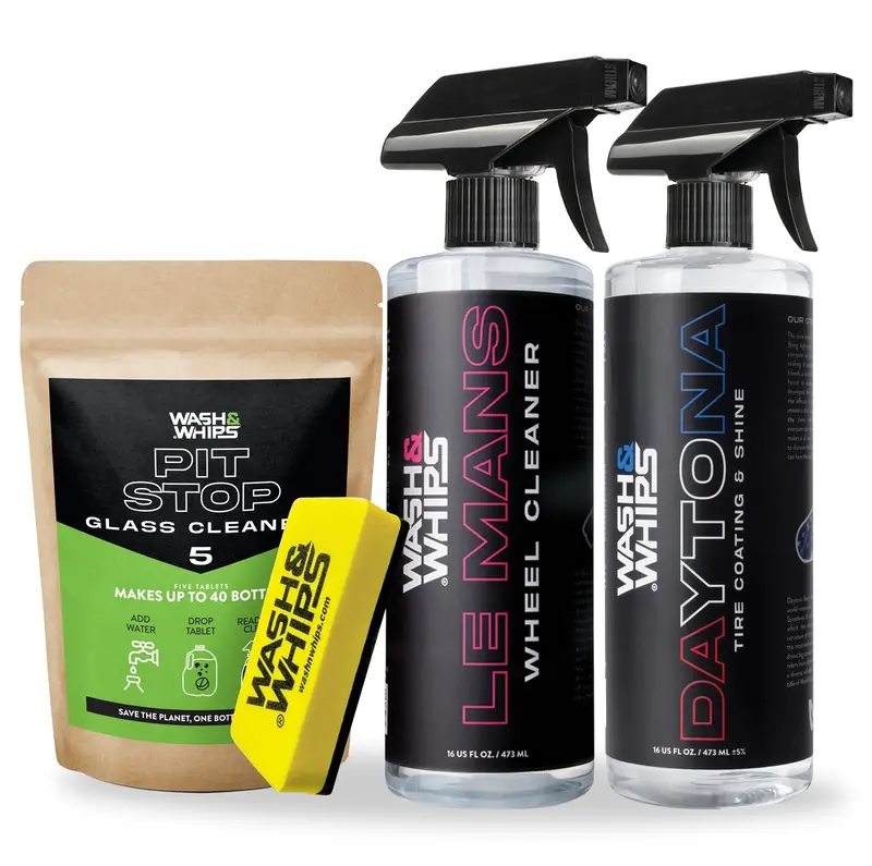Wash&Whips Wheel & Tire Wash & Shine Kit - $48 Value 1