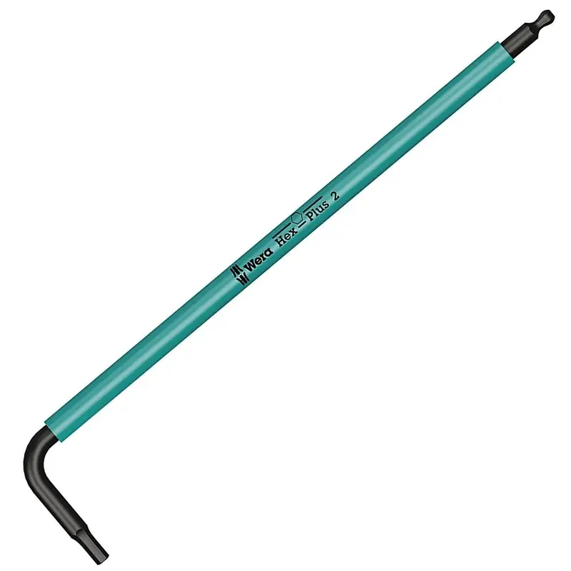 Wera 950 Spkl Hex Wrench, Hex 2.0Mm Long Arm, Metric 1