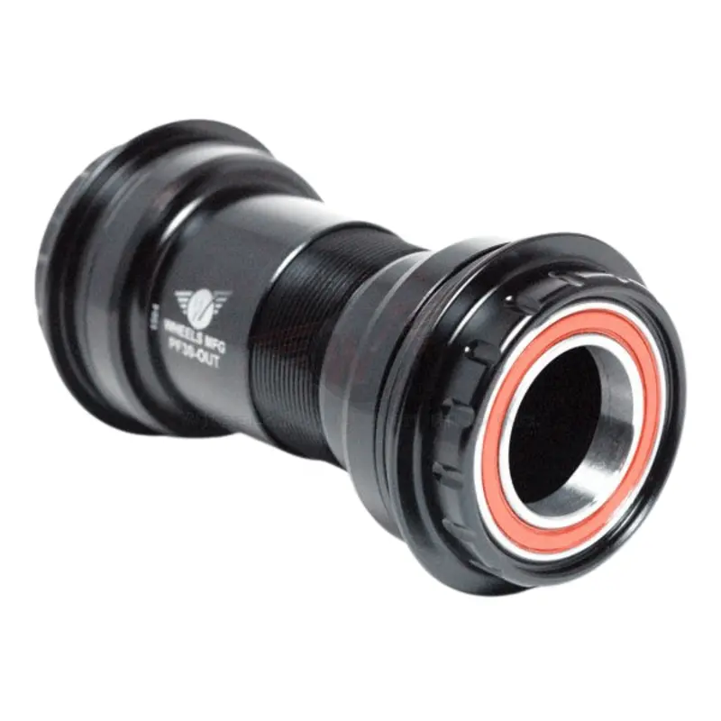 Wheels Manufacturing Pf30 To 24Mm Conversion Bottom Bracket, Angular Contact Bearings, Black 1