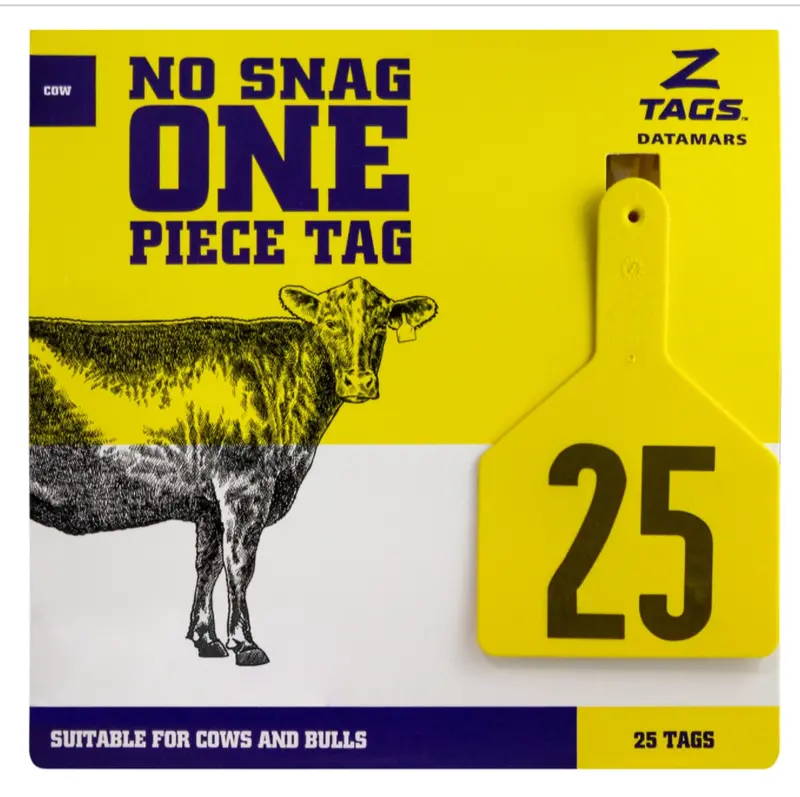 Z Tags 1 Pc Cow Printed Tag (25 Units-Pkg) 1