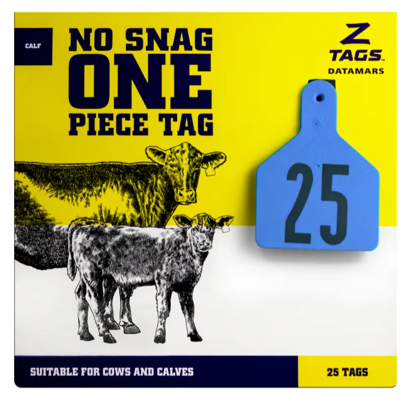 Z Tags Calf Identification Tags – Printed, Pack of 25