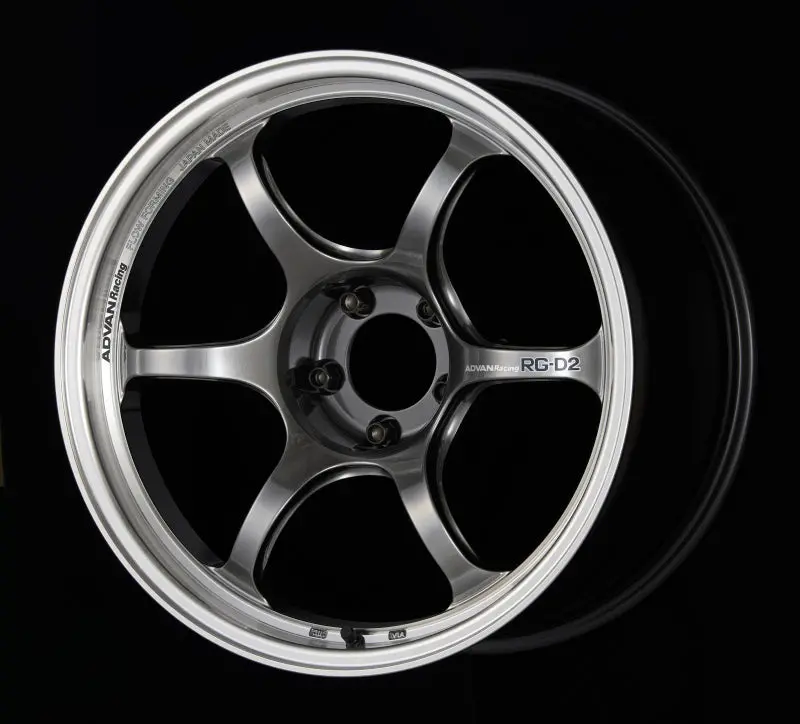 Advan Rg-D2 Hyper Black Racing Wheel – 18X9.5", +35 Offset, 5X120 Bolt Pattern 1