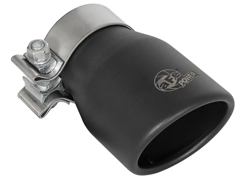 Afe Mach Force-Xp Exhaust Tip – 409 Stainless Steel, Single-Wall Universal Clamp-On Design With Matte Black Coating 1
