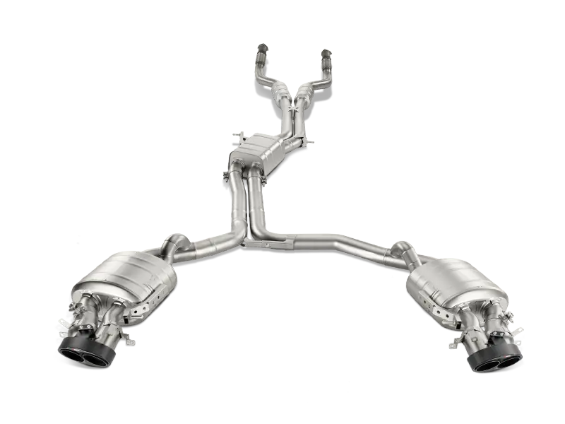 Akrapovič Evolution Line Cat-Back Exhaust — Titanium Construction With Carbon Fiber Tips — Fits 2014–2017 Audi Rs6 Avant (C7) 1