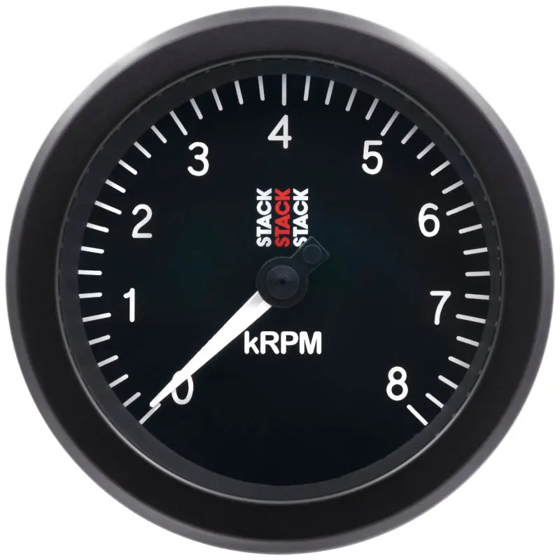 Autometer Stack Sport Tachometer – 88Mm, 0–8,000 Rpm, Black Dial 1