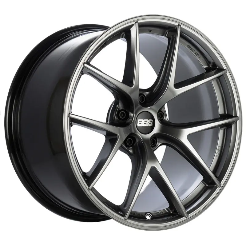 Bbs Ci-R Forged Monoblock Wheel – 19X8", Et59, Gloss Diamond Black Finish 1