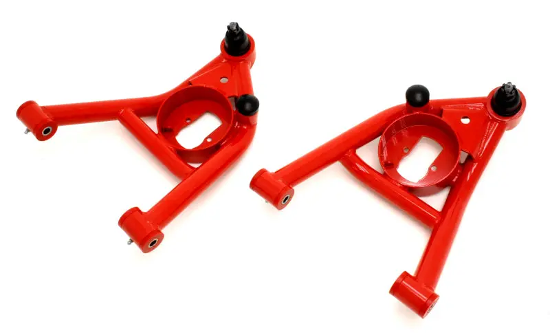 Bmr Non-Adjustable Lower A-Arms For 1964–1972 A-Body Vehicles – Polyurethane Bushings, Red 1