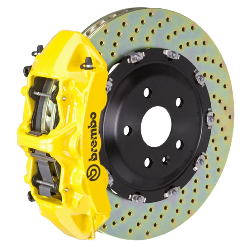 Brembo 21+ Sienna (Xl40) Front Gt Bbk 6 Piston Cast 380X34 2Pc Rotor Drilled- Yellow 1