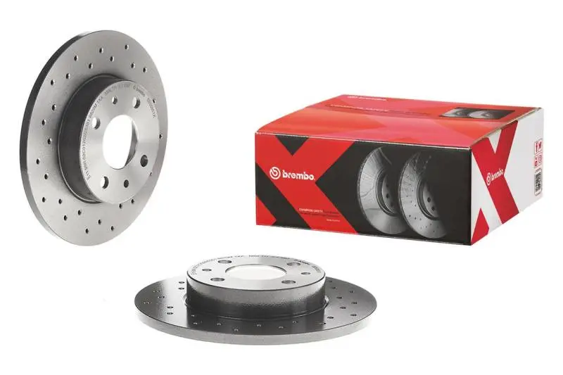 Brembo Cross-Drilled & Uv-Coated Front Brake Rotors For 2010–2011 Audi S4 And 2008–2011 S5 1