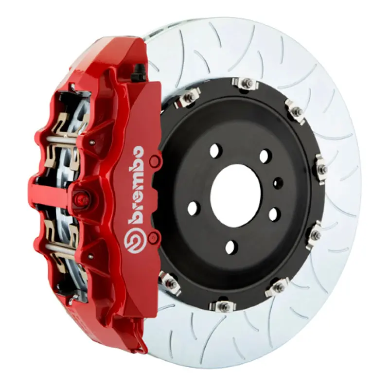 Brembo Gt Big Brake Kit For 2004–2007 Nissan Armada, Infiniti Qx56 & Titan – Front 380×34Mm Two-Piece Slotted Rotors, 8-Piston Calipers, Red Finish 1