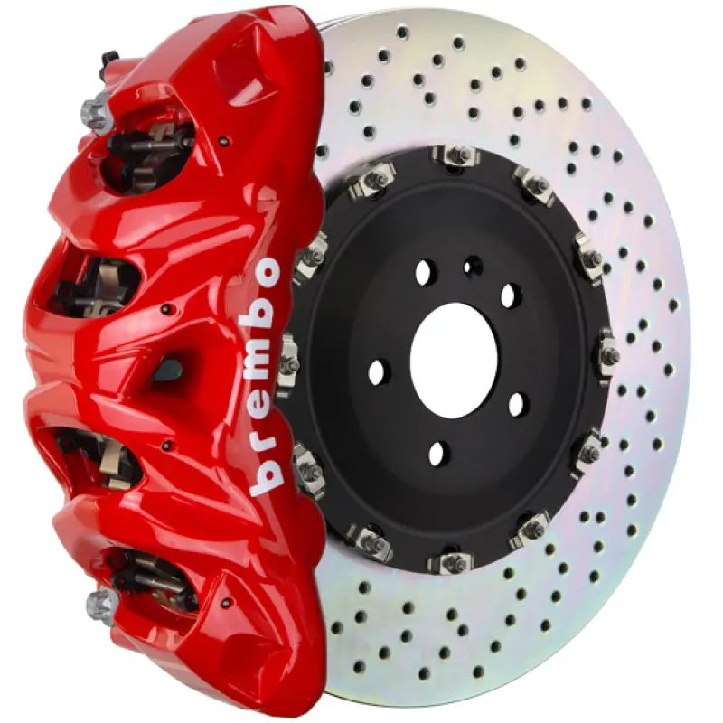 Brembo Gt Big Brake Kit For 2019+ Bmw X5 – Front 8-Piston Calipers With 412X38Mm Drilled Two-Piece Rotors (Red Finish) 1
