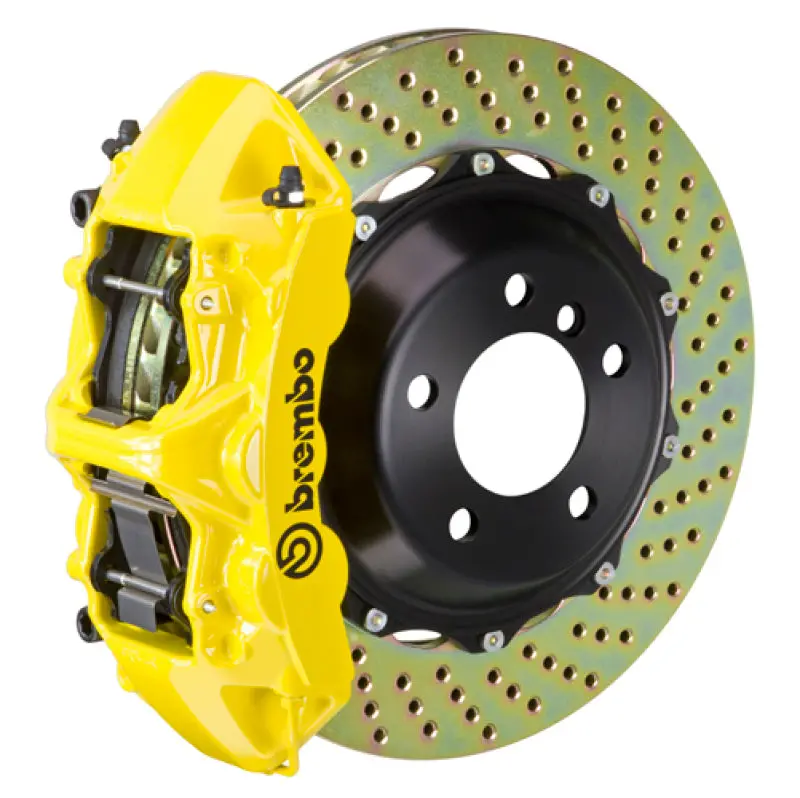 Brembo Gt Big Brake Kit – Front 380X32 Mm Drilled 2-Piece Rotors & 6-Piston Calipers For 2009–2014 Hyundai Genesis Sedan (3.8L/4.6L) 1